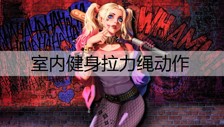 室内健身拉力绳动作
